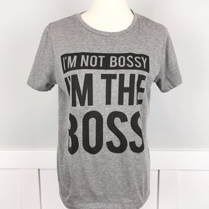 Freeze Bossy Boss Graphic T Gray Juniors XXL